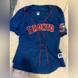 Russell’s athletic Blue jays jersey